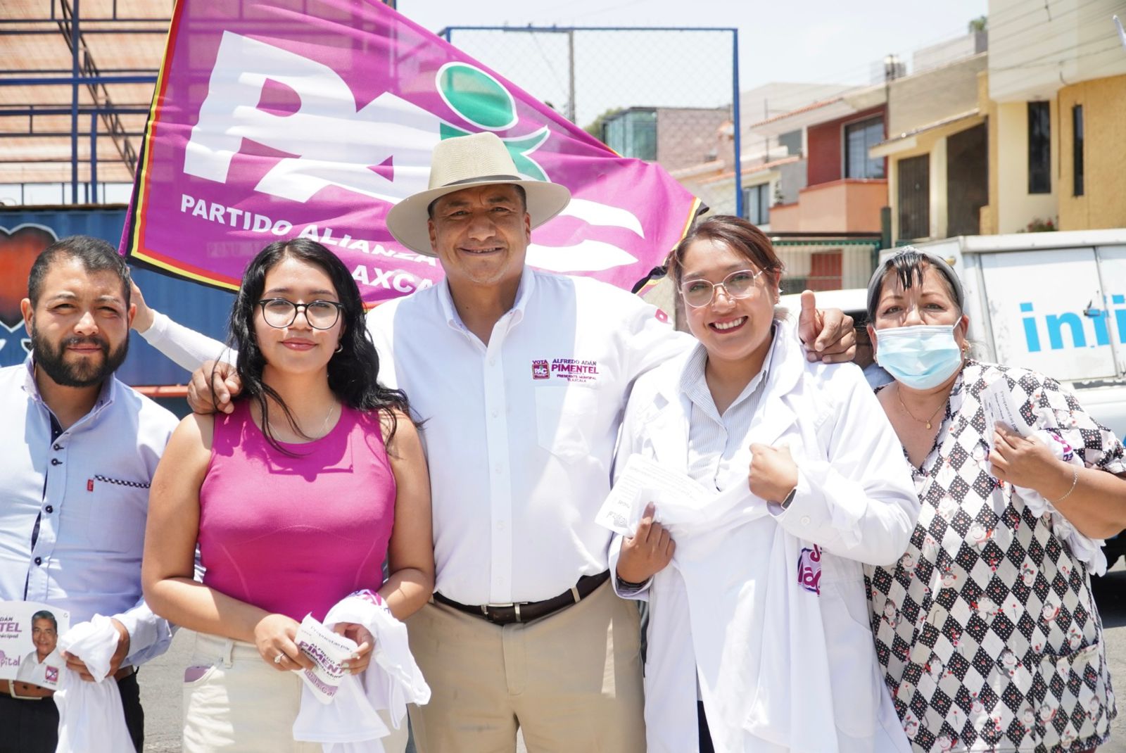 Hacer de Tlaxcala una ciudad limpia, iluminada y segura, compromiso de Adán Pimentel